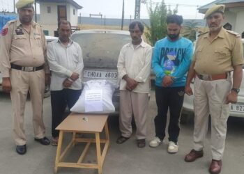 Budgam Police arrests 03 drug peddlers and recovers Contraband/Psychotropic substances