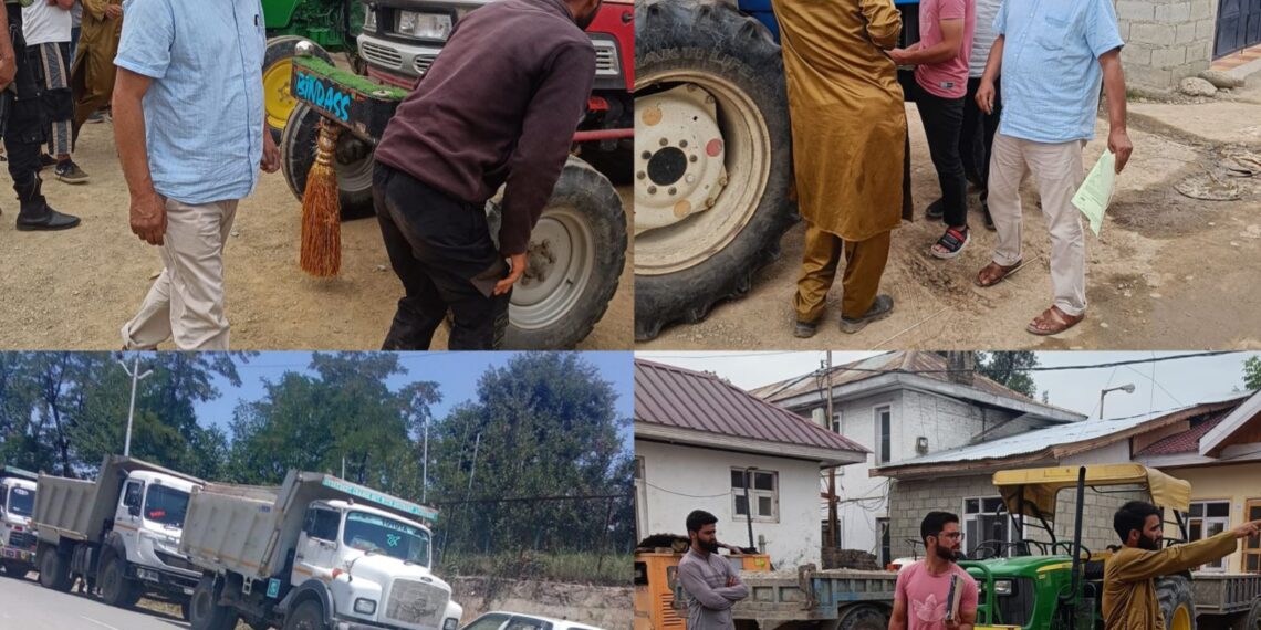  DMO Shopian acts tough against Illegal Mining