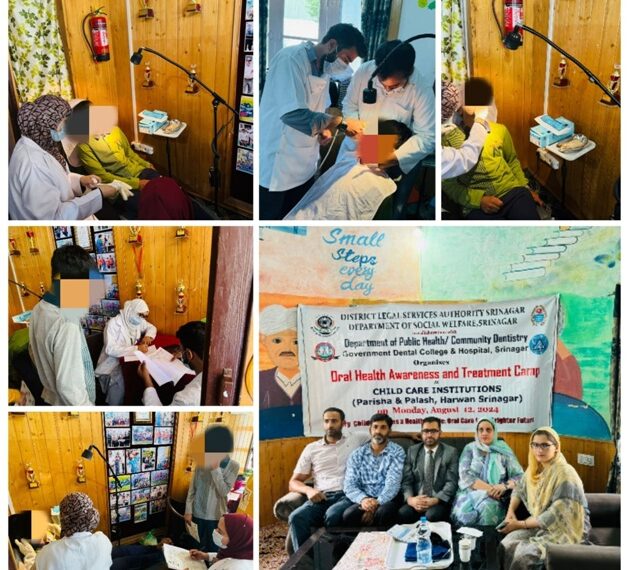 DLSA Srinagar organizes Oral Health Awareness & Treatment Camp at Harwan, Srinagar