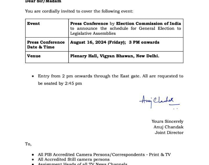 ECI likely to announce poll schedule for J&K other states today