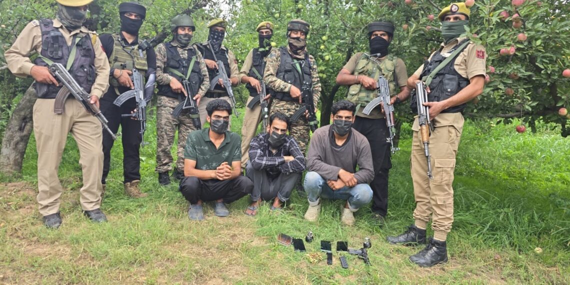 Terror plot foiled as Police, Army, CRPF arrest 3 terrorist associates in Anantnag