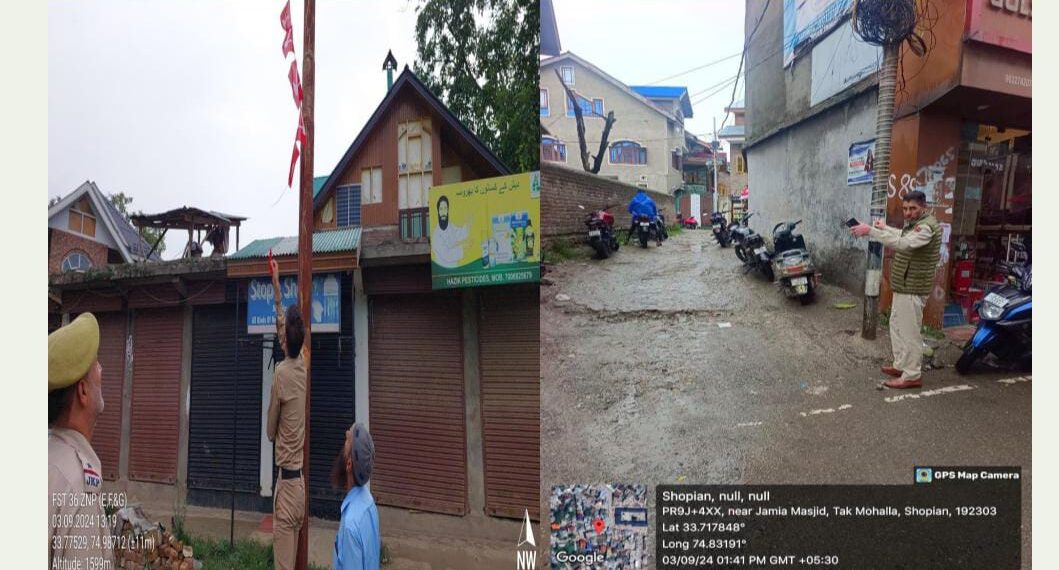 Assembly Elections-2024 FSTs act tough on MCC Violations, removes illegal campaign material from Government properties in Shopian