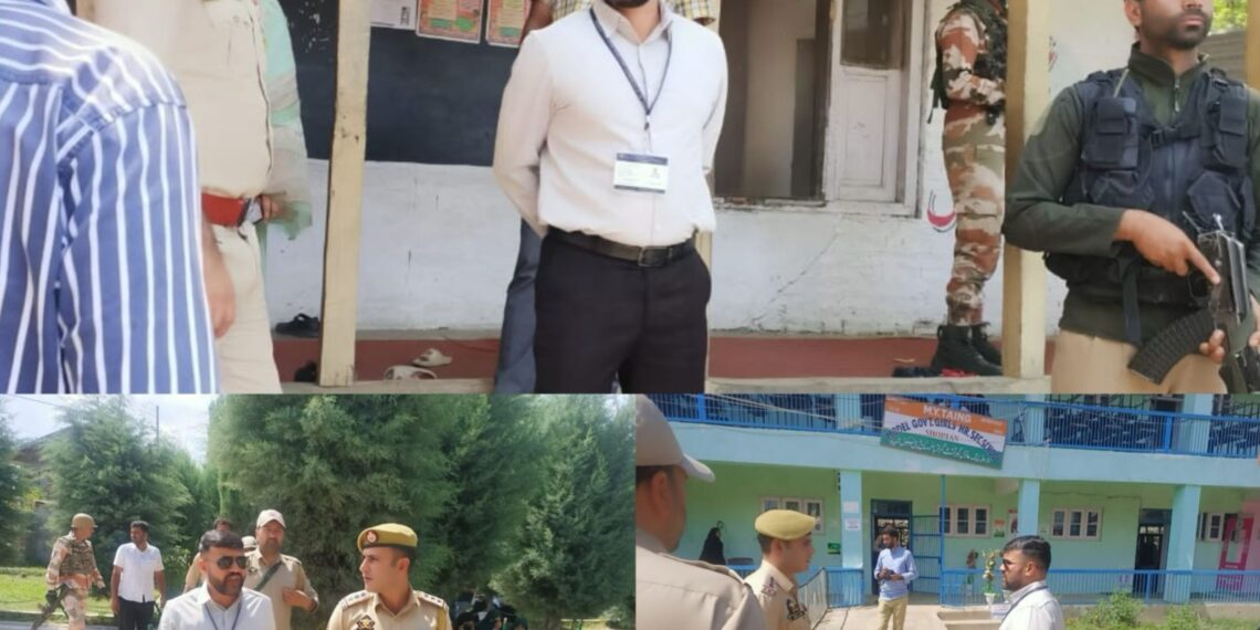 Assembly Elections- 2024 Police Observer inspects Polling Stations across Shopian & Zainapora Constituencies