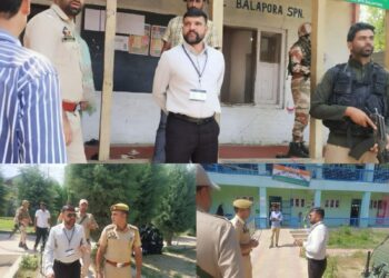 Assembly Elections- 2024 Police Observer inspects Polling Stations across Shopian & Zainapora Constituencies