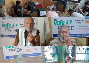 Assembly Elections- 2024 128 Votes polled on the first day of Home Voting at Shopian