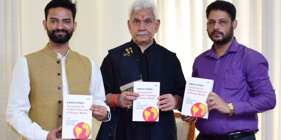 Lieutenant Governor Shri Manoj Sinha released a book titled “Destinations and Memories” written by young author Master Aayan Sourabh Sethi.