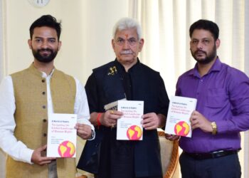 Lieutenant Governor Shri Manoj Sinha released a book titled “Destinations and Memories” written by young author Master Aayan Sourabh Sethi.