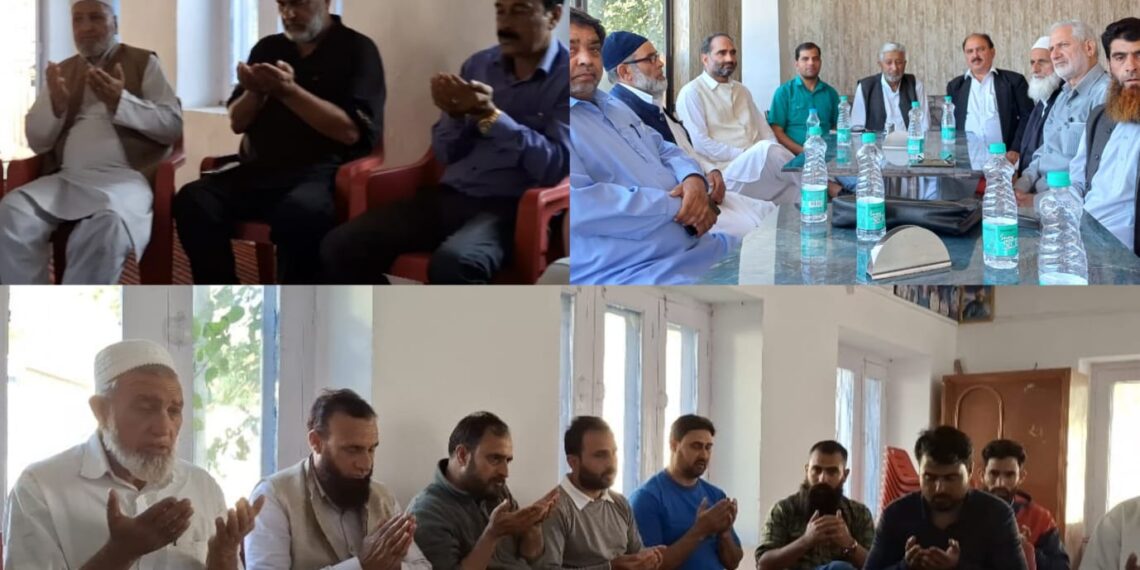 سید مشتاق بخاری کا انتقال  کرناہ اور اوڑی میں تعزیتی اجلاس منعقد