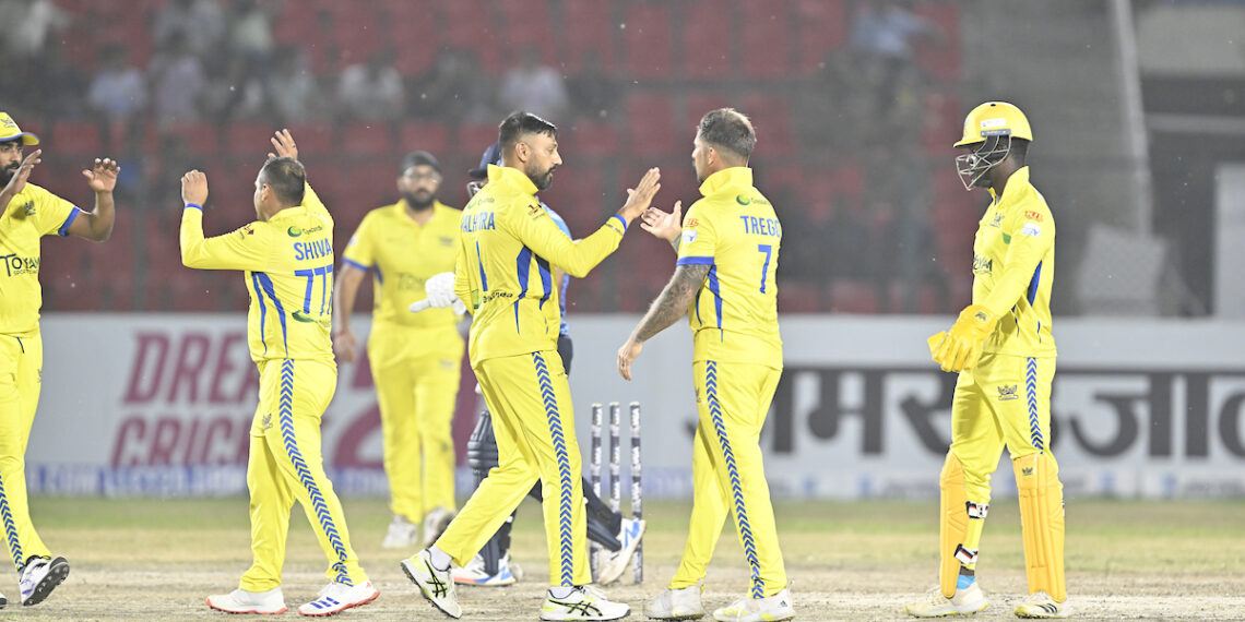 टॉयम हैदराबाद ने लेजेंड्स लीग क्रिकेट 2024 में अपनी पहली जीत दर्ज की।