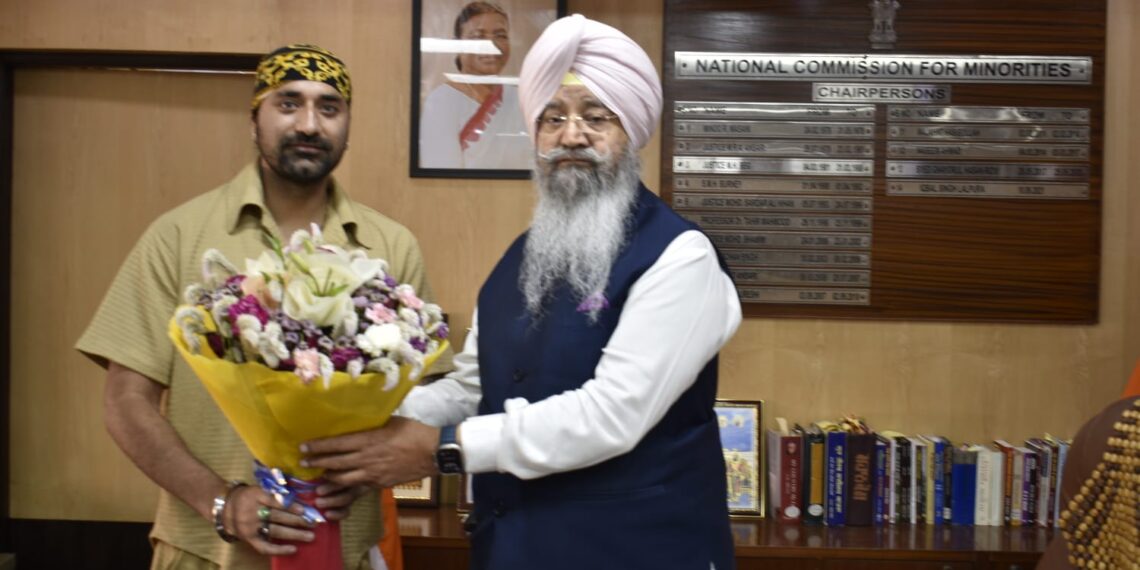 Bollywood Actor Gagandeep Singh Meets Iqbal Singh Lalpura to Discuss Sikh Issues in J&K