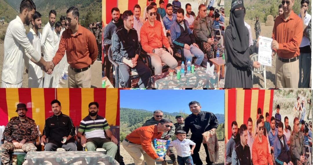 انڈین آرمی اور لوکل کرکٹ ایسوسی ایشن نے منوان پریمیئر  کرکٹ لیگ 2024 سیزن 09 کا آوورا، کپواڑہ میں افتتاح کیا