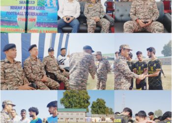 179 CRPF inaugurates 2nd edition of Shaheed Nisar Ahmad Lone memorial football tournament