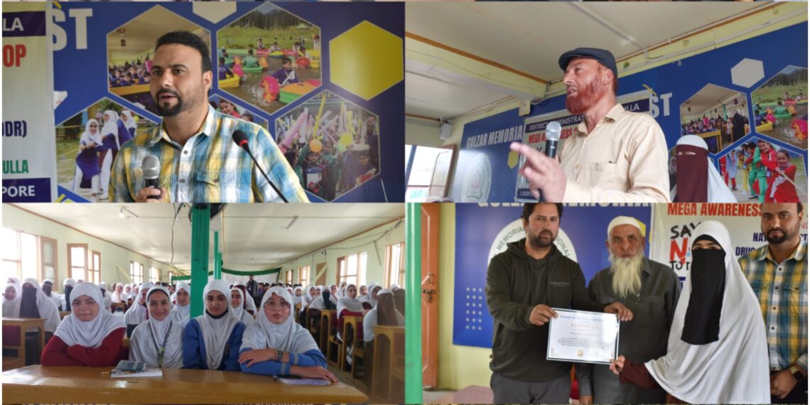 Social Welfare Department Sopore Organises Awareness Program on Drug Abuse at GMET School