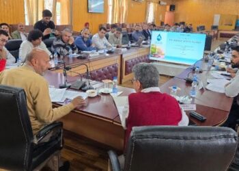 MP, Er. Rashid reviews Jal Shakti Department Works in Baramulla PC