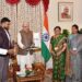 Media delegation from Jammu & Kashmir calls on the Governor of Telangana.