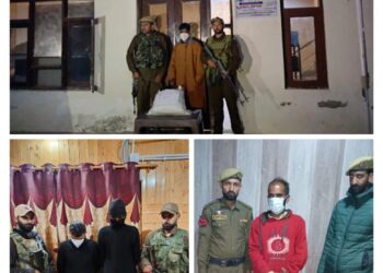 Police arrested 4 drug peddlers in Baramulla; Contraband substance worth Lacs recovered