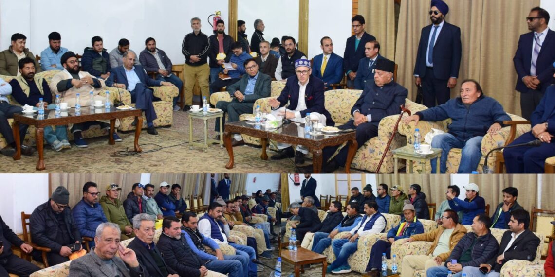 Delegation from Kargil led by Ladakh MP congratulates CM Omar on assuming office