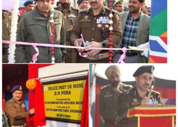 DIG SKR Anantnag inaugurates new Police Post in Kulgam