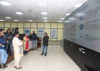 حیدرآباد کے میڈیا وفد کا دورہ جموں وکشمیر سرینگر اسمارٹ  سٹی کے آئی سی سی سی کے دورے کے ساتھ اختتام پذی