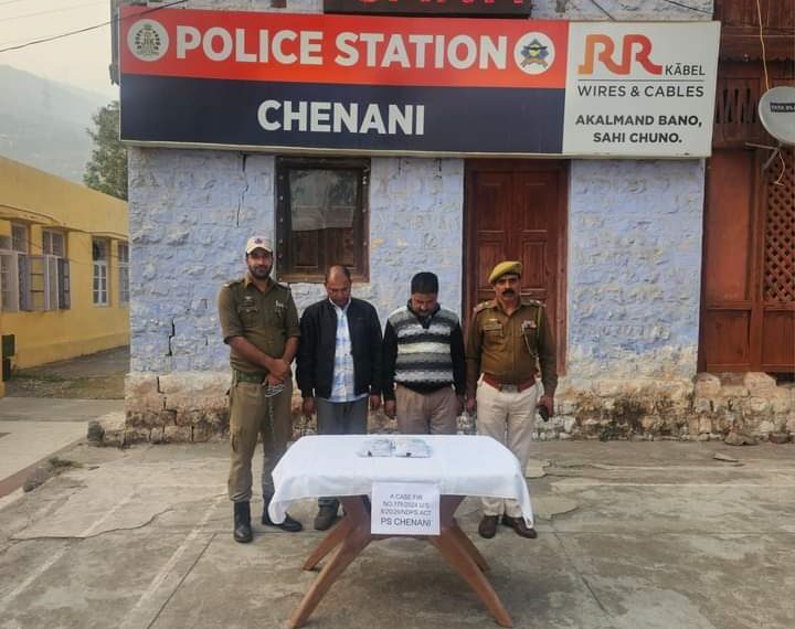 1.1 kg CHARAS LIKE SUBSTANCE RECOVERED, 02 HARD-CORE NARCO SMUGGLERS ARRESTED BY POLICE IN UDHAMPUR