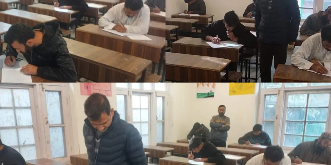 Exam Conducted for Posts of Lamabardar in Tehsil Karnah under Strict Surveillance