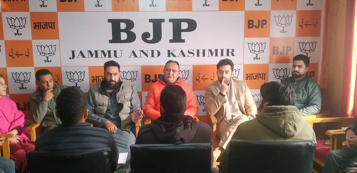 BJP Kashmir unit held a membership drive meeting With BJP’s Media, Social Media and IT department of Kashmir & BJP senior Leaders