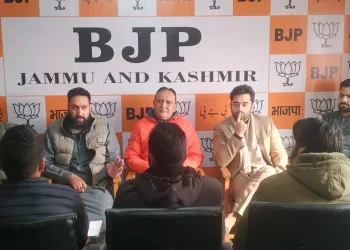 BJP Kashmir unit held a membership drive meeting With BJP’s Media, Social Media and IT department of Kashmir & BJP senior Leaders