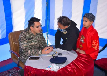 161 Battalion of CRPF organized free medical camp at Bhagwanpora Srinagar