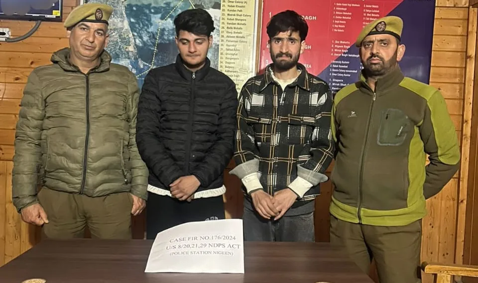 Srinagar Police have arrested two drug peddlers and recovered Psychotropic substances from their possession.