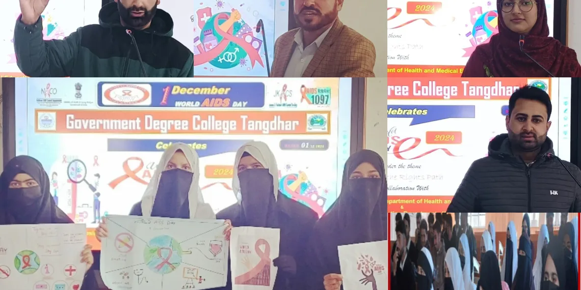 Government Degree College Tangdhar celebrated “WORLD AIDS DAY-2024” with great fervor