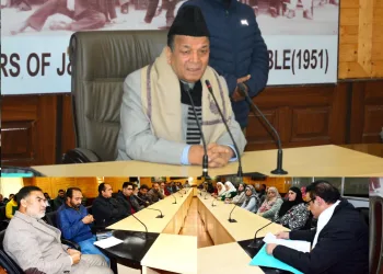 Speaker JKLA chairs introductory meet at Srinagar