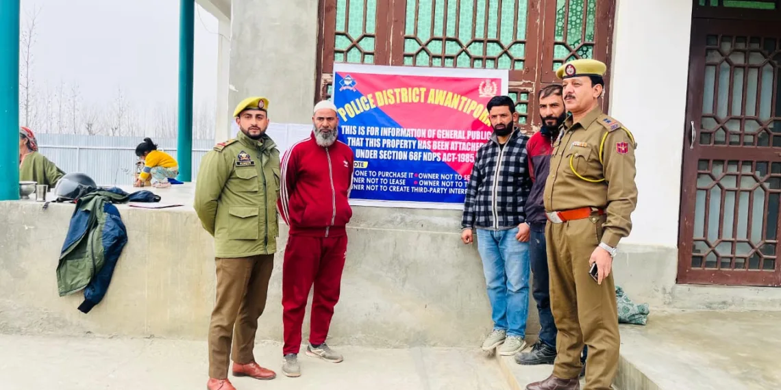 POLICE  ATTACHED PROPERTY OF NOTORIOUS DRUG PEDDLER WORTH LACS IN AWANTIPORA