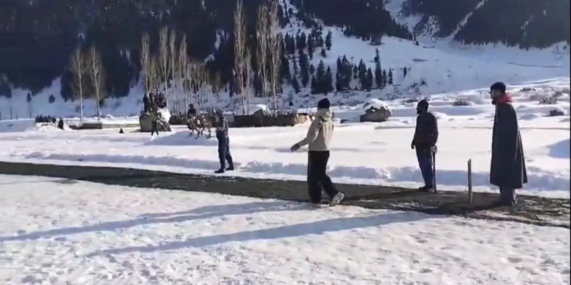 Snow cricket tournament commences in Gurez Valley