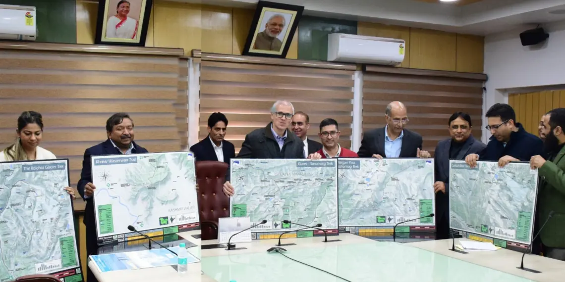 CM Omar Abdullah releases Tourism Department’s Calendar, Trekking Maps