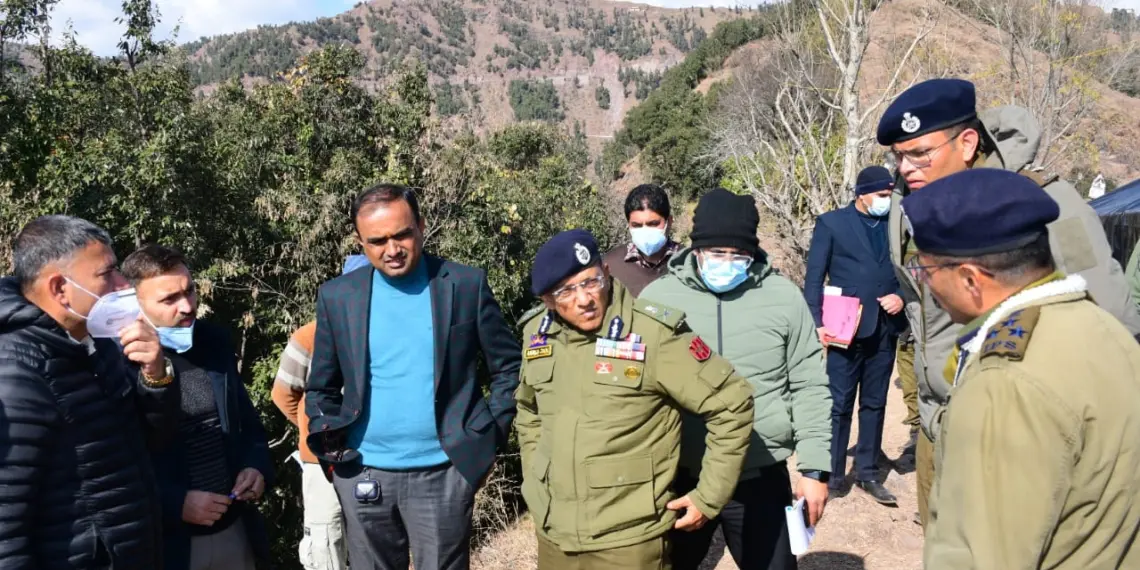 Divisional Commissioner, ADGP visit Badhaal village to review safety measures