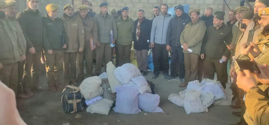 Srinagar Police destroy 121 kg narcotics under nationwide campaign