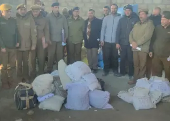 Srinagar Police destroy 121 kg narcotics under nationwide campaign