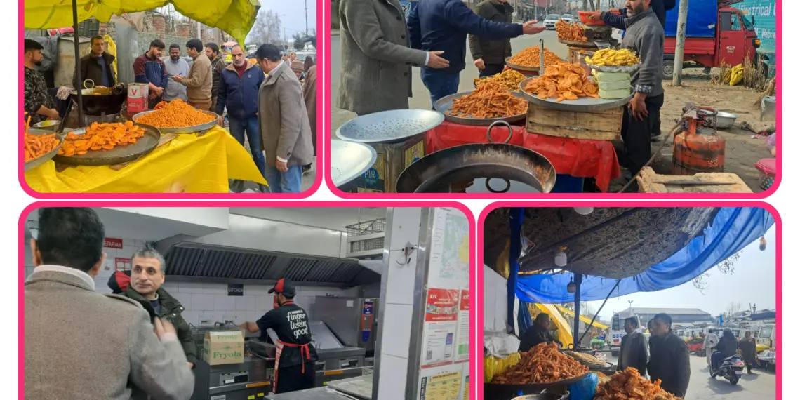 Food Safety officials Conduct Inspections in Srinagar