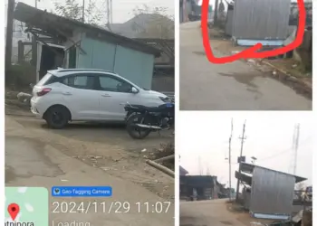 Ratnipora Residents Demand Removal of Encroachment on Road