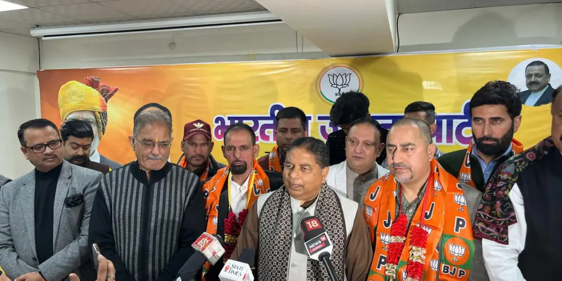 BJP Receives Major Boost as Ghulam Nabi Palpori and Abdul Majeed Sheikh Join the Party in Jammu