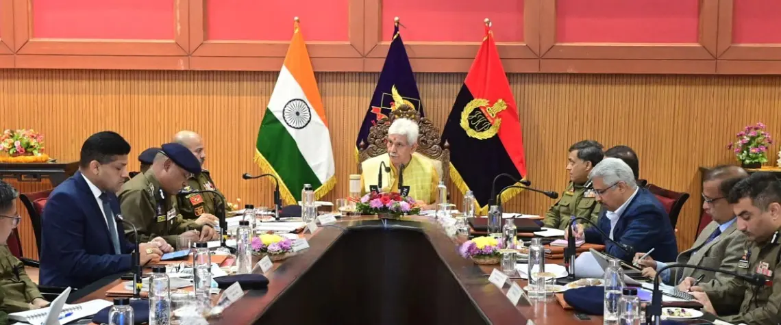 Lieutenant Governor chairs high-level review meeting on security scenario in Jammu Division