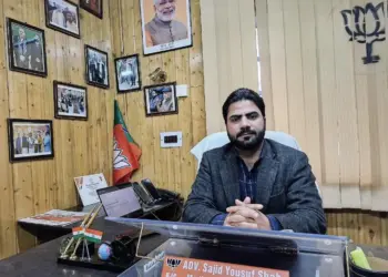 BJP Media Incharge Kashmir Sajid Yousuf Shah greets people on Shab-e-Baraat