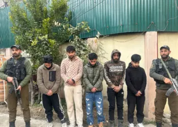 Police arrests 5 persons for causing public disturbance in Srinagar