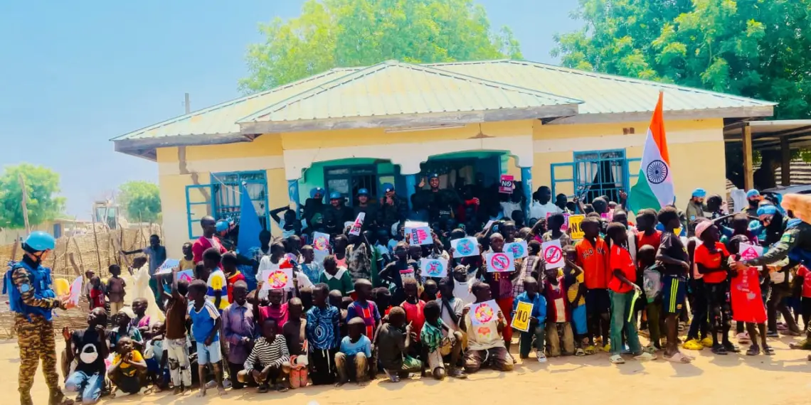 Indbatt Troops Lead Anti-Drug Awareness Campaign In Abyei