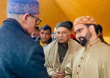 Omar Abdullah Visits Residence of Late Dr. Ghulam Sibtain Masoodi