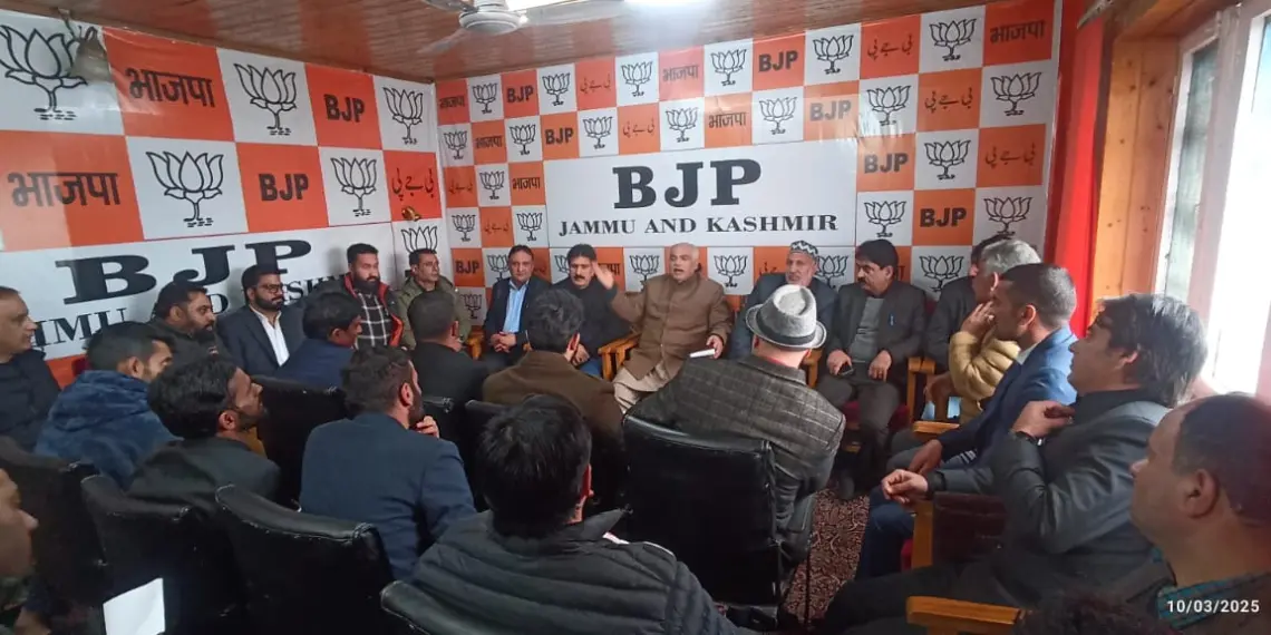 BJP Holds Key Meeting with Newly Nominated District & Constituency Presidents at Party Headquaters, Srinagar