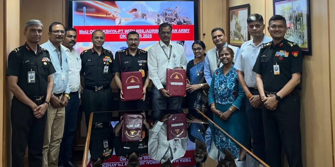 MoU between Indian Army and ADRIN on LAKSHYA-PT