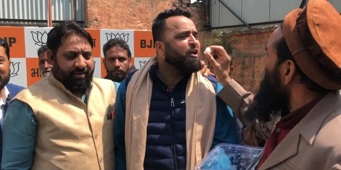 Tribal Community Celebrates Waqf Amendment Bill at BJP Srinagar Office