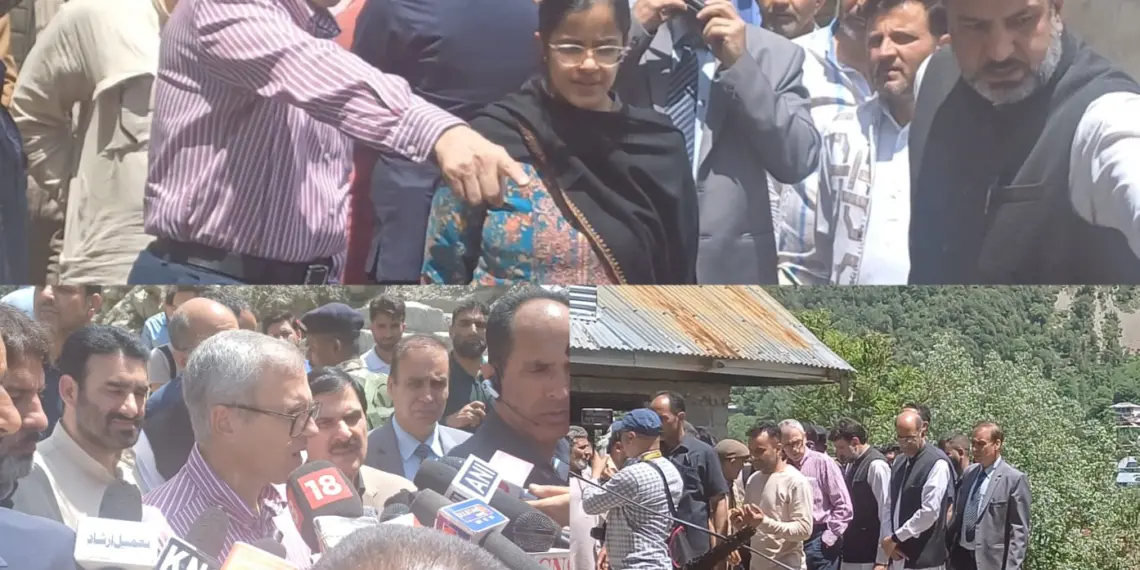 Omar Abdullah Assures Swift Relief, Development During Visit to Shelling-Hit Karnah