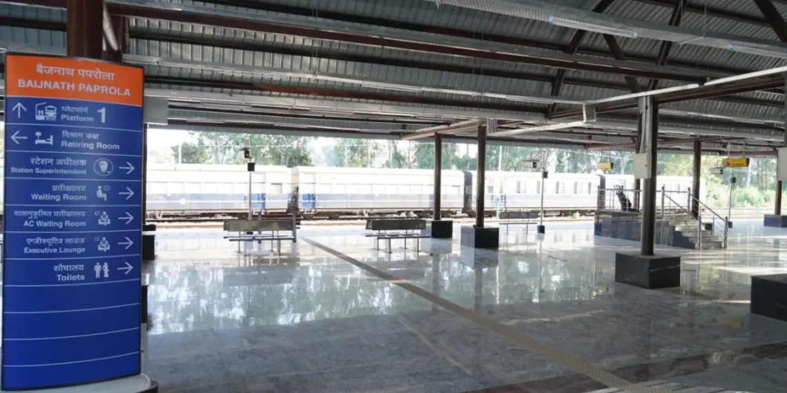 Baijnath Paprola Station Redeveloped Under Amrit Bharat Station Scheme